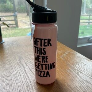 Ban.do Pink Water Bottle with Bold Text